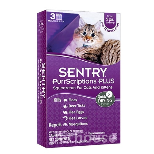 Sentry PurrScriptions Plus для кошек весом от 2,2 кг