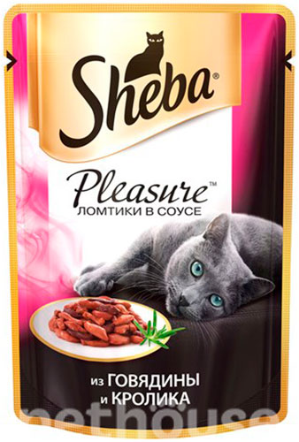 Sheba Pleasure з яловичиною і кроликом