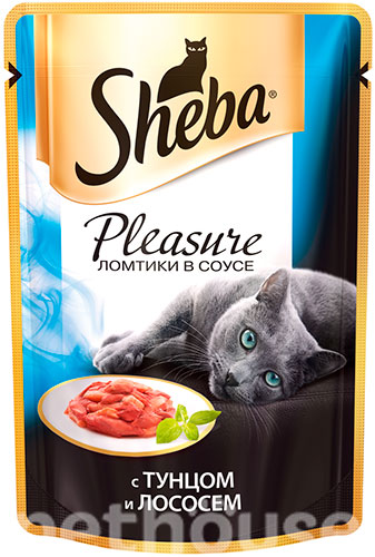 Sheba Pleasure с тунцом и лососем
