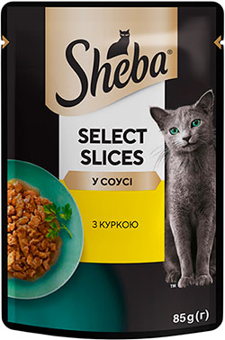 Sheba Select Slices с курицей в соусе