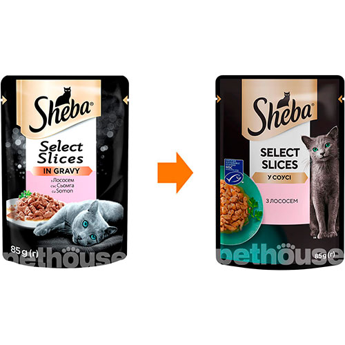 Sheba Select Slices с лососем в соусе, фото 2