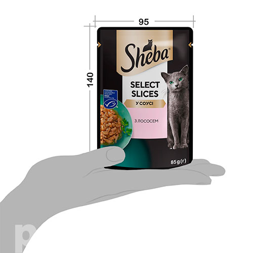 Sheba Select Slices с лососем в соусе, фото 5