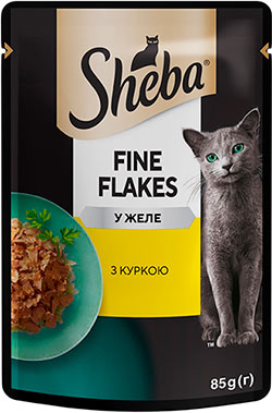 Sheba Fine Flakes с курицей в желе