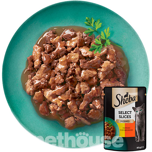 Sheba Select Slices с курицей и говядиной в соусе, фото 3