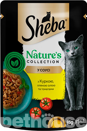 Sheba Sauce Collection з куркою, лляною олією та томатами в соусі