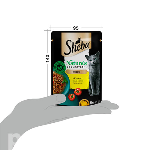Sheba Sauce Collection з куркою, лляною олією та томатами в соусі