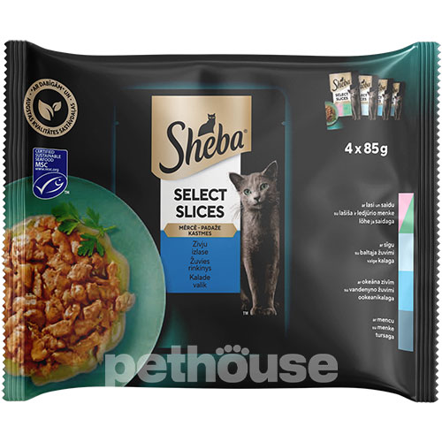 Sheba Select Slices Набір вологого корму з рибою в соусі Sheba Select Slices Набір вологого корму з рибою в соусі
