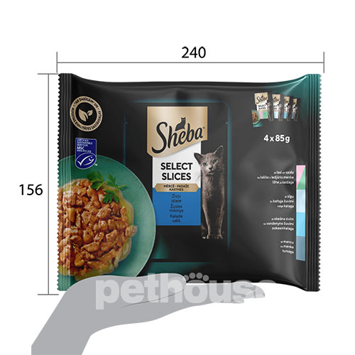 Sheba Select Slices Набір вологого корму з рибою в соусі Sheba Select Slices Набір вологого корму з рибою в соусі