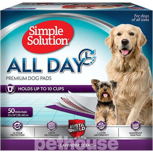 Simple Solution Training Premium Dog Pads - пеленки для собак, с ароматом лаванды