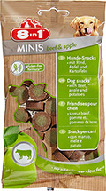 8in1 Minis Beef & Apple - лакомство с говядиной и яблоком для собак