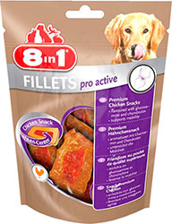 8in1 Fillets Pro Active - ласощі для поліпшення рухливості собак