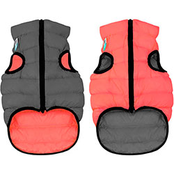 AiryVest Двусторонняя курточка для собак, коралово-серая