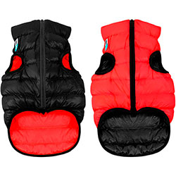 AiryVest Двусторонняя курточка для собак, красно-черная
