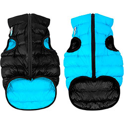 AiryVest Двусторонняя курточка для собак, черно-голубая