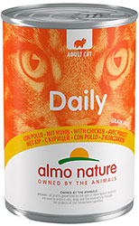 Almo Nature Daily Cat Cans с курицей для кошек