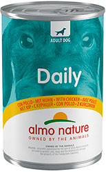 Almo Nature Daily Dog Cans с курицей для собак