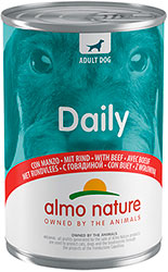 Almo Nature Daily Dog Cans с говядиной для собак