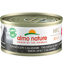 Almo Nature HFC Cat Jelly с тунцом и кальмарами для кошек