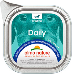 Almo Nature Daily Dog с белой рыбой и рисом для собак