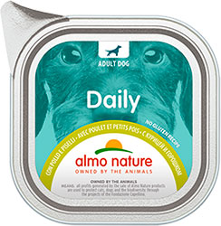 Almo Nature Daily Dog с курицей и горошком для собак