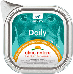 Almo Nature Daily Dog с курицей, ветчиной и сыром для собак