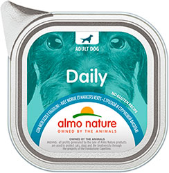 Almo Nature Daily Dog с треской и зеленой фасолью для собак
