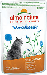 Almo Nature Holistic Functional Cat Sterilised з куркою для котів, пауч