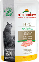 Almo Nature HFC Cat Natural с куриным филе для кошек, пауч