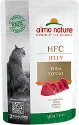 Almo Nature HFC Cat Jelly с тунцом для кошек, пауч