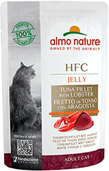 Almo Nature HFC Cat Jelly с филе тунца и лобстером для кошек, пауч