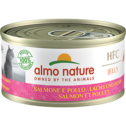 Almo Nature HFC Cat Jelly з лососем і куркою для котів