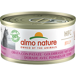 Almo Nature HFC Cat Jelly с морским лещом и картофелем для кошек