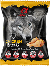 Alpha Spirit Chicken Dog Snacks - лакомство c курицей для собак