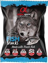 Alpha Spirit Fish Snacks - лакомство c рыбой для собак