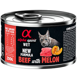 Alpha Spirit Cat Adult Beef with Melon Cans