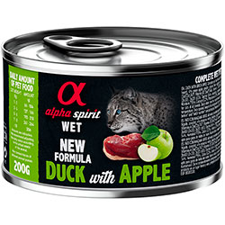 Alpha Spirit Cat Adult Duck with Green Apple Cans
