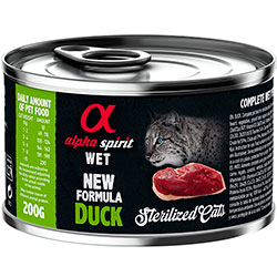 Alpha Spirit Cat Sterilized Duck Cans