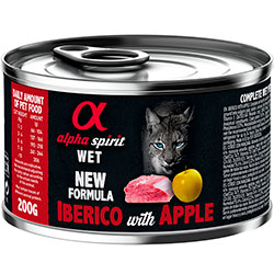 Alpha Spirit Cat Adult Iberian Pork with Yellow Apple Cans