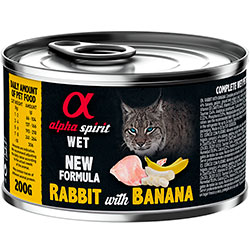 Alpha Spirit Cat Adult Rabbit with Banana Cans