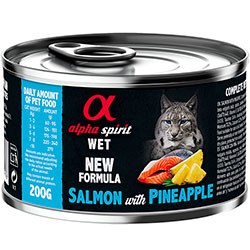 Alpha Spirit Cat Adult Salmon with Pineapple Cans