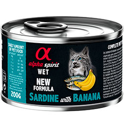Alpha Spirit Cat Adult Sardine with Banana Cans