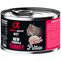 Alpha Spirit Cat Adult Turkey Cans