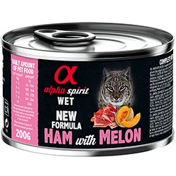 Alpha Spirit Cat Adult Ham with Melon Cans