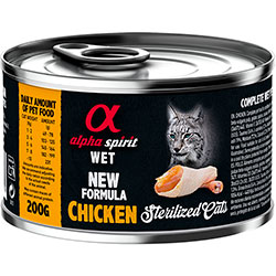Alpha Spirit Cat Sterilized Chicken Cans