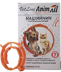 AnimAll VetLine Ошейник противопаразитарный для котов и собак, 35 см