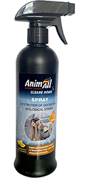 AnimAll Clean Home Спрей-знищувач запахів та плям, з ароматом кориці та апельсина
