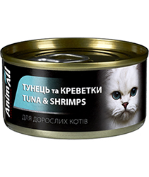 AnimAll Тунець з креветками для котів