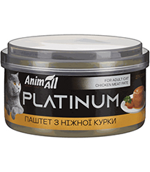 AnimAll Platinum Нежный паштет из курицы для кошек