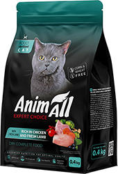 AnimAll з куркою та свіжим ягням  для стерилізованих котів