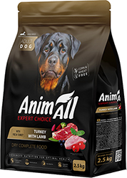 AnimAll с индейкой и ягненком для собак крупных пород